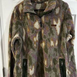Women’s XL Columbia Camouflage Fleece Pullover